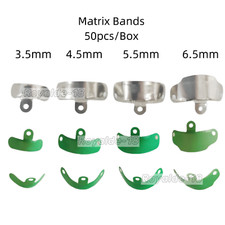 Fasce a matrice antiaderenti dentali matrici composite verde PTFT teflon coat matrice