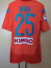 Maglia Napoli Portiere Pepe Reina 2017-18 tg L Kappa Serie A patch Originale