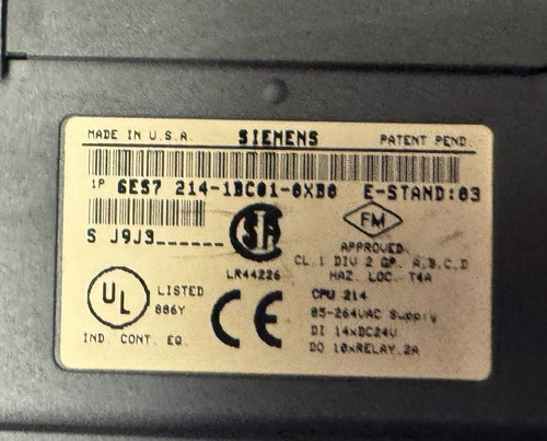 Siemens simatic 200 - cpu, 214