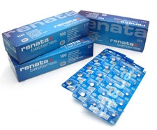 Batteria orologio Renata, tutte le misure, ossido argento, lunga durata, batterie Swiss Made