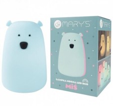 Luce notturna LED RGB + WW + R/C orso grande blu