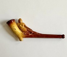 Antique Ceramic Goddess Pipe |