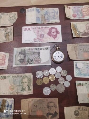 Lotto banconote lire italiane - lire,