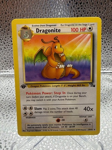 Pokemon fossil 1999 - 1999, 1°