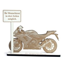 Espositore regalo denaro "Sportbike" - espositore decorativo con moto da corsa - 15x12