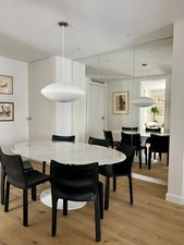 Oval tulip table carrara - oval,