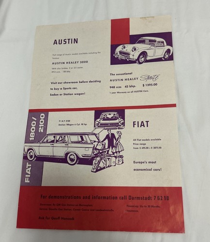 Rara brochure pubblicitaria