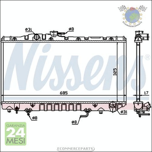 Radiatore acqua nissens per - radiatore,