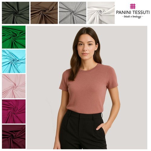 Jersey cotone tinta unita - jersey,