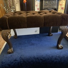 Sgabello vintage marrone