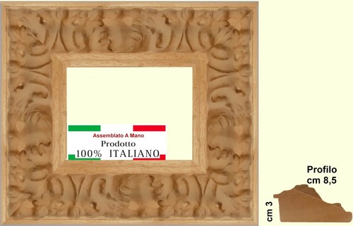 Cornice legno grezzo a - cornice,
