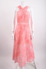 Abito midi Ted Baker London MIRELIA TB 2 US 6 incrociato plissettato linea A nuovo con etichette