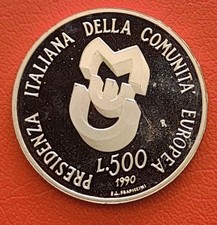 Moneta Italia 500 lire 1990