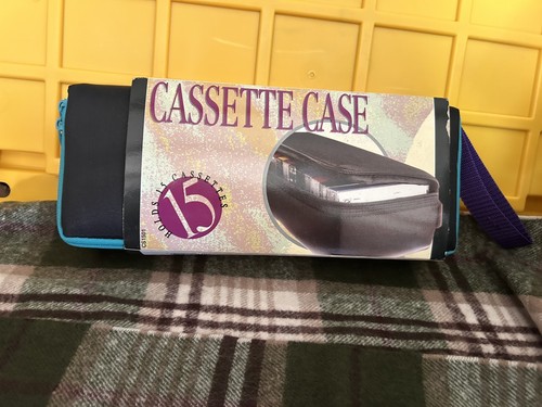 Black teal cassette tape - black/teal,