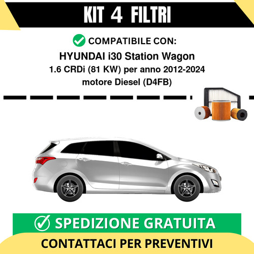 Kit filtri tagliando per - kit, 4