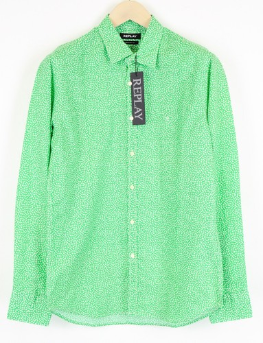 Replay uomo verde cotone - replay,