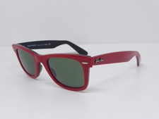 Ray-Ban Wayfarer RB 2140 955 47 Red Black w/Green G15 lens RayBan