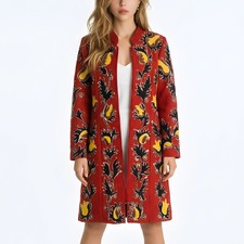 Giacca rossa ricamata