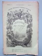 Enciclopedia delle Arti e Industrie n. 94 1878 UTET Orologi Paludi Panificazione