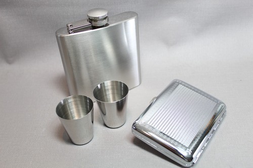 Set flachmann angelo cromo - angelo,