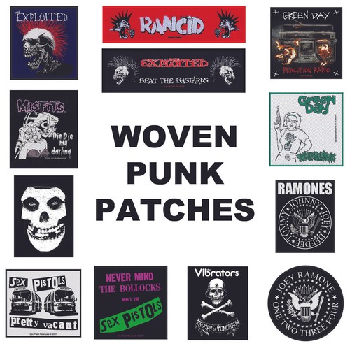 Punk woven patch exploited - woven,
