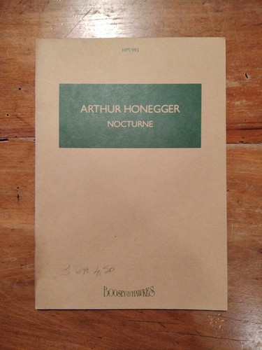 Arthur honegger nocturne - arthur,