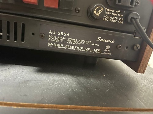 Sansui 555a integrated - sansui, au-555a