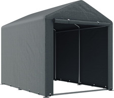 Garage Moto per Esterno Portaoggetti anti UV Con Ingresso a Zip, Tenda Garage pe