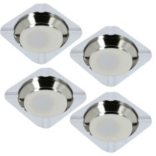 4 Posacenere in Acciaio Inox
