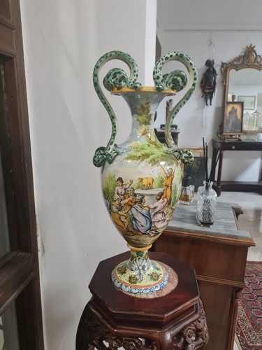 Vaso maiolica antico - maiolica,