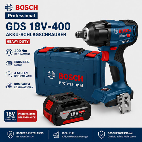 Bosch professional gds 18v 400 - bosch, 18v-400
