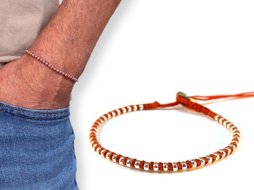 Bracciale cotone cerato - in, e