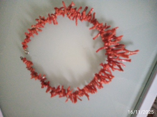 Collana girocollo corallo - girocollo,