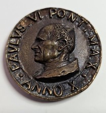 VATICANO MEDAGLIA IN BRONZO PAOLO VI ANNO X 1972 Incisore ANTONIO BERTI