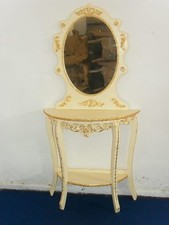 CONSOLLE E SPECCHIO IN LEGNO