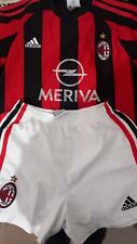 MAGLIA E PANTALONCINI MILAN OPEL ADIDAS BAMBINO 8/9 ANNI VINTAGE