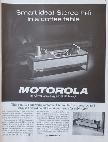 Motorola stereo 1962 - stereo, in