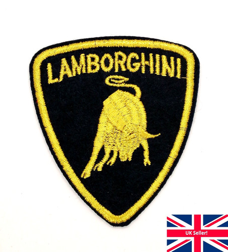Iron sew lamborghini patch - on,