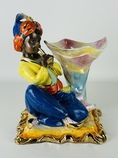 Vintage Vaso Con Statua