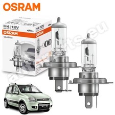 Coppia Lampade Osram H4 Classic Ricambio compatibile per Fiat Panda 169 dal 2003