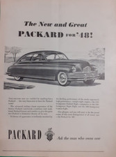 PACKARD auto for'48 Super Eight car  1 pagina originale Pubblicità 1947 