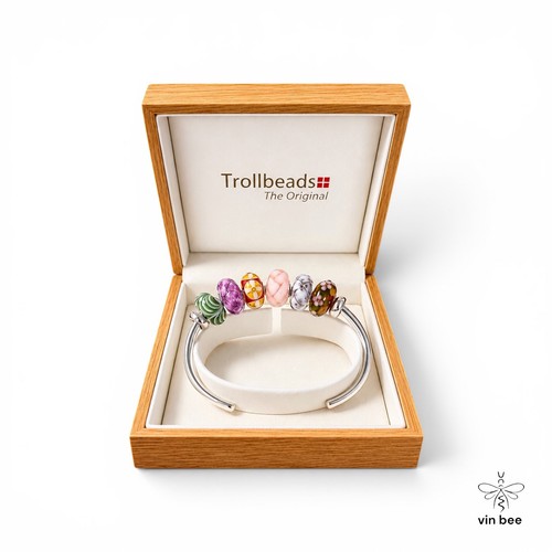 Trollbeads kit rosa fiori - trollbeads,