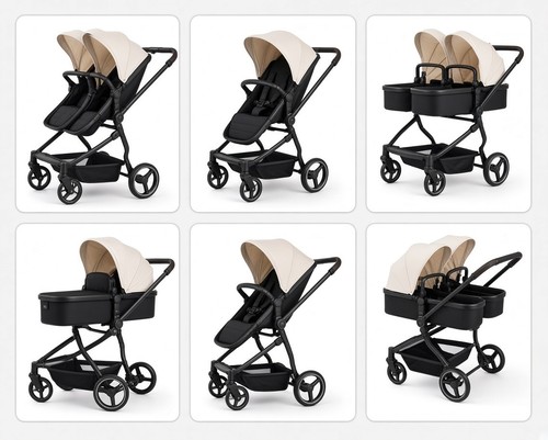 Passeggino gemellare leggero