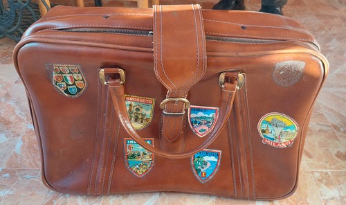 Valigia similpelle vintage - similpelle,