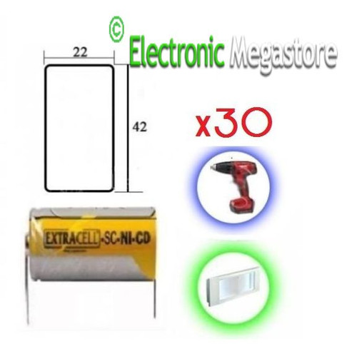 Pezzi batteria tipo 1 2 - 30,