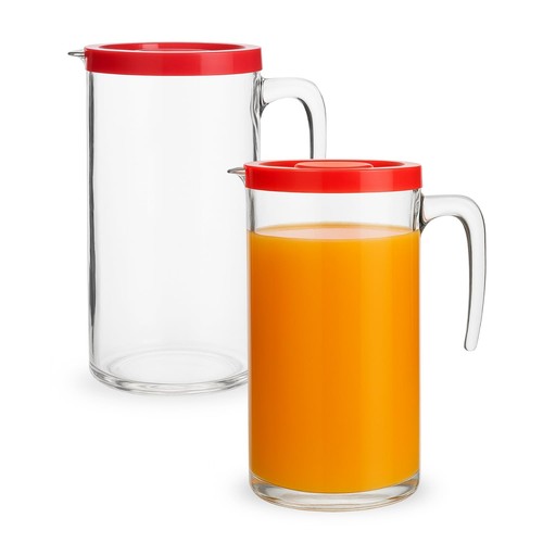 Caraffa vetro litro con - 1,
