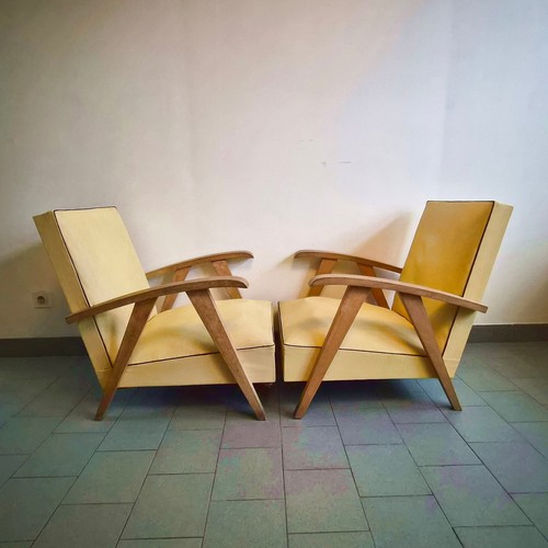 Coppia sedie vintage - coppia,
