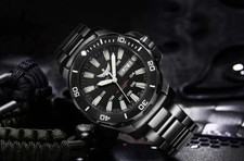 Orologio Automatico Yelang V5.1-5 Diver Acciao Nero Movimento Svizzero ETA 2836