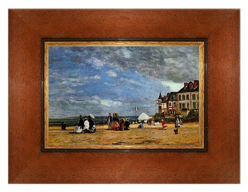 Boudin spiaggia trouville - boudin,, di