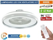 UNIVERSO VENTILATORE DA SOFFITTO 19W CON LAMPADA LED 62W 3IN1 CHANGING COLORE.